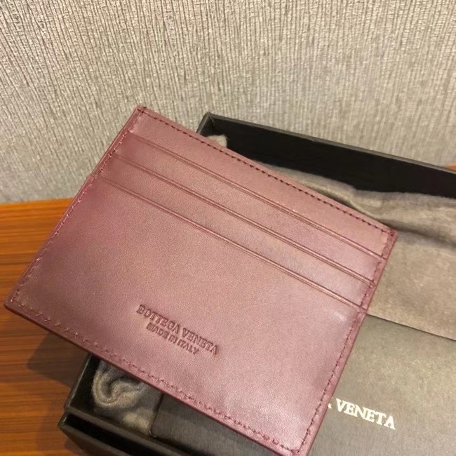 Bottega Veneta Card Holder 133993 Burgundy