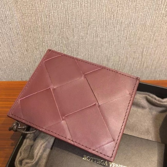 Bottega Veneta Card Holder 133993 Burgundy