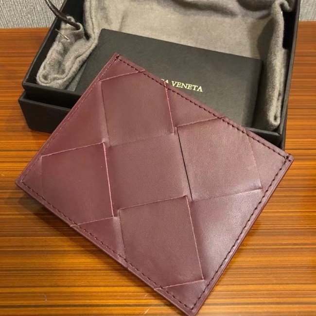 Bottega Veneta Card Holder 133993 Burgundy