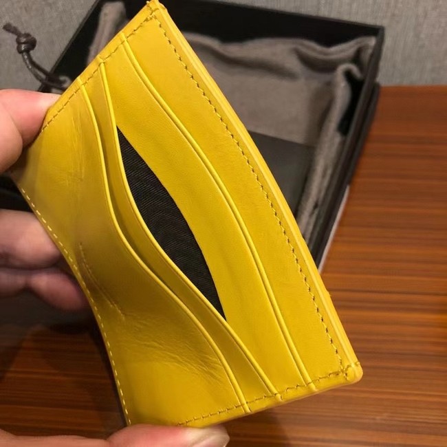 Bottega Veneta Card Holder 133993 yellow