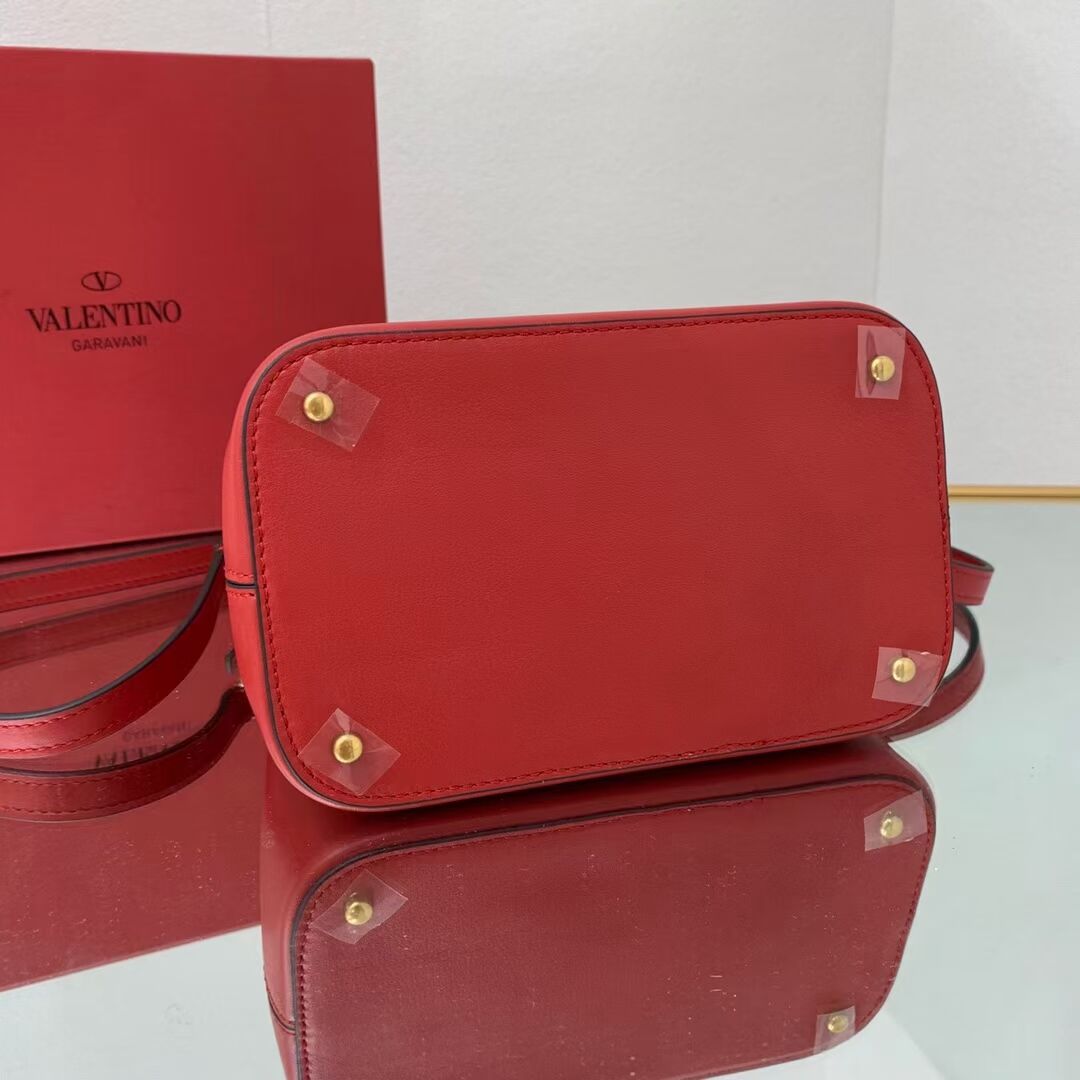 VALENTINO calf leather handbag V0754 red