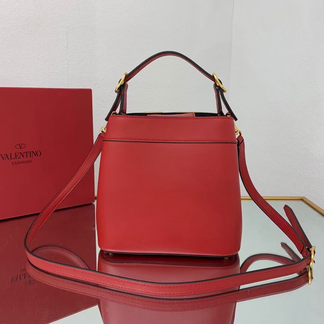 VALENTINO calf leather handbag V0754 red