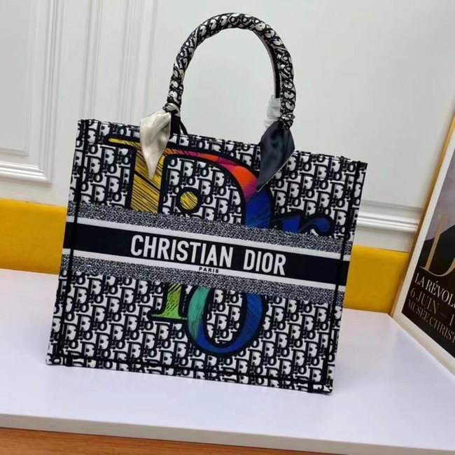 DIOR BOOK TOTE Multicolor Embroidery M1297ZR-10