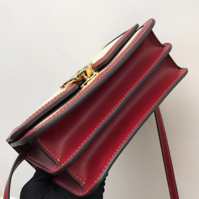 BurBerry Leather Shoulder Bag 80146 red