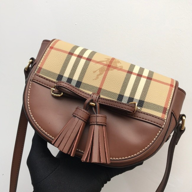 BurBerry Leather Shoulder Bag 82665 brown