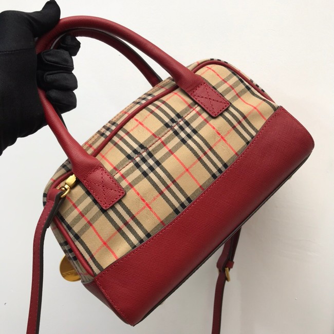 BurBerry Leather Shoulder Bag 90111 red