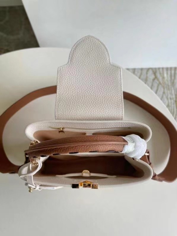 Louis Vuitton CAPUCINES PM M48865 white