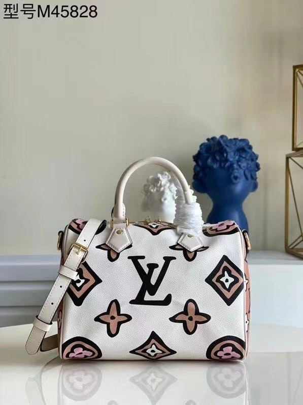 Louis Vuitton SPEEDY BANDOULIERE 25 M45828 Cream