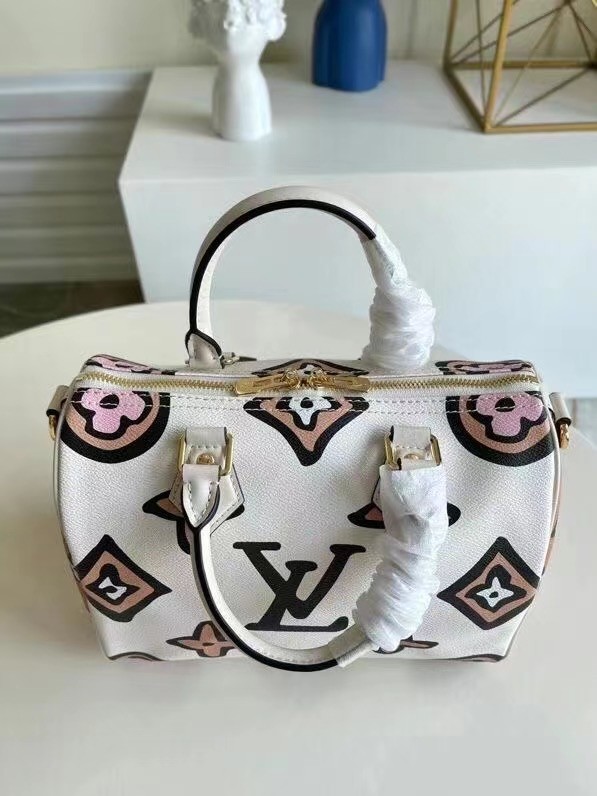 Louis Vuitton SPEEDY BANDOULIERE 25 M45828 Cream