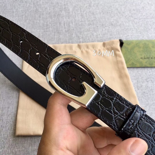 Gucci Thin belt with G buckle 655566 leather