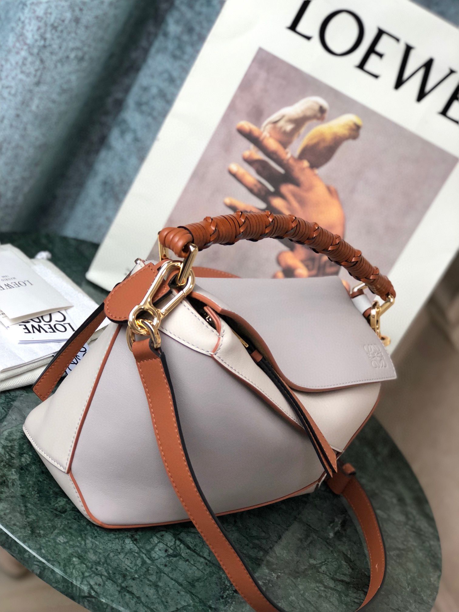 Loewe Puzzle Bag Original Leather 061836 Cream