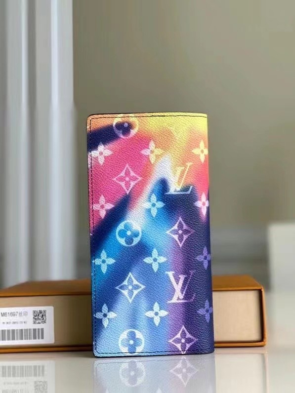 Louis Vuitton BRAZZA WALLET M80801 blue