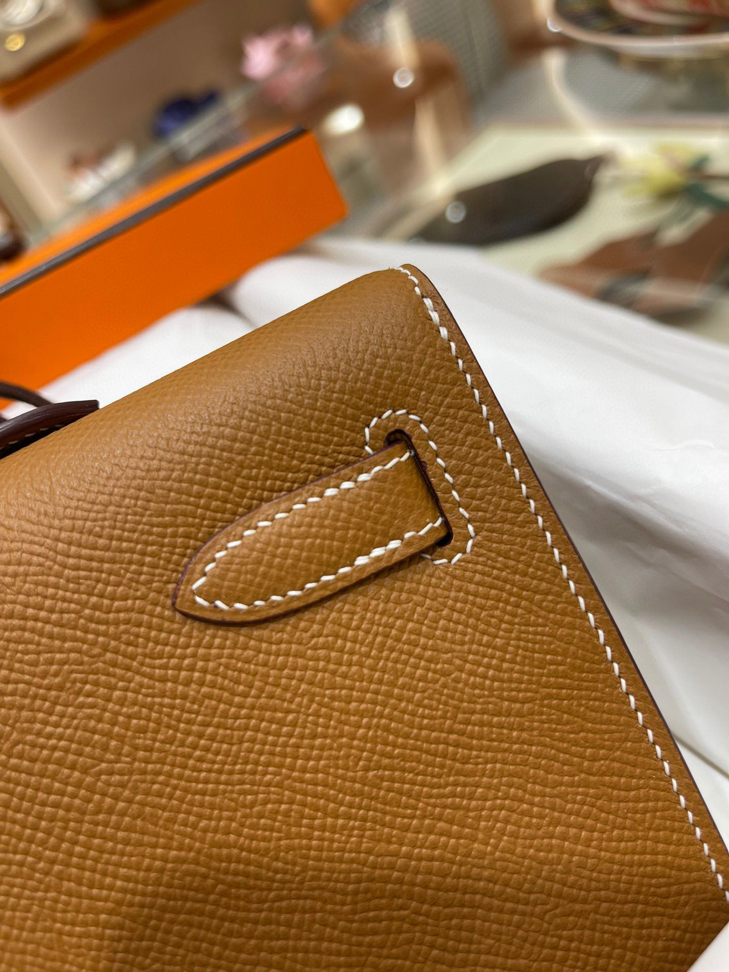 Hermes Kelly 31cm Clutch Original Epsom Leather KL31 Brown