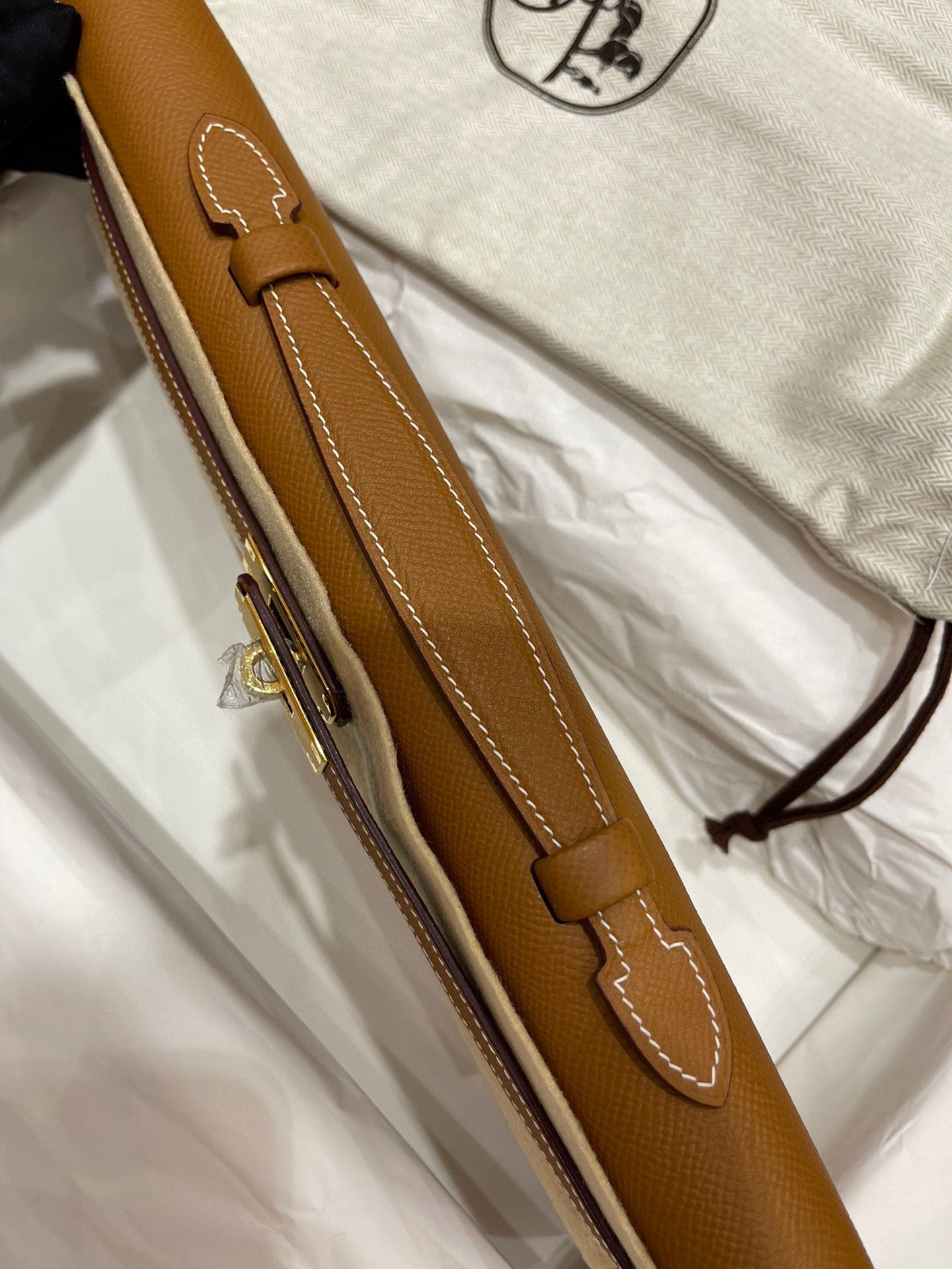 Hermes Kelly 31cm Clutch Original Epsom Leather KL31 Brown