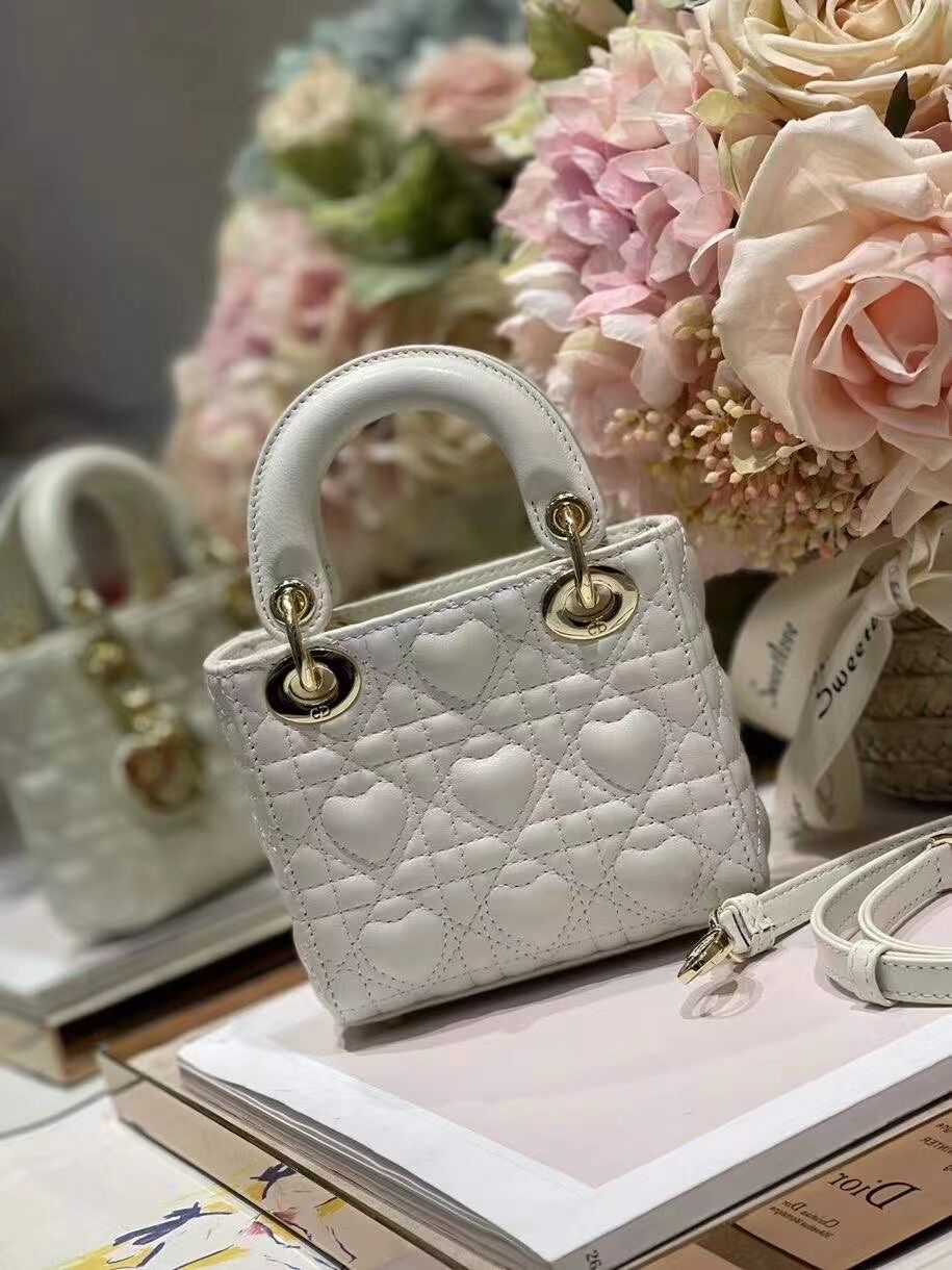 MICRO DIORAMOUR LADY DIOR BAG S0856ONG Latte Cannage