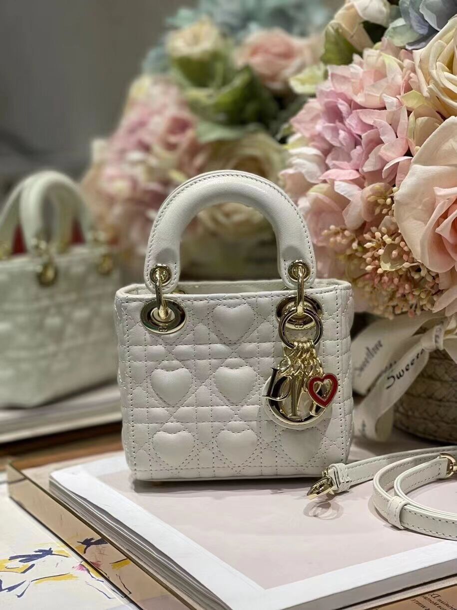 MICRO DIORAMOUR LADY DIOR BAG S0856ONG Latte Cannage