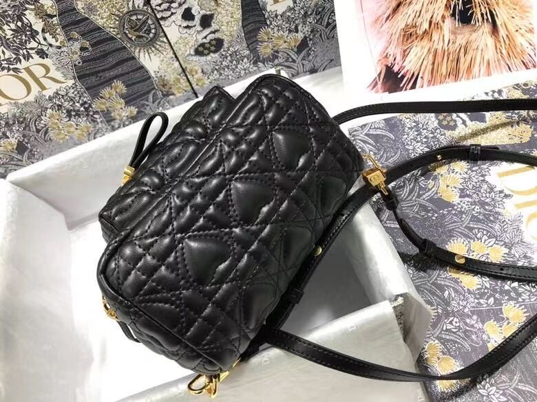 MINI DIOR BACKPACK Cannage Lambskin M9222 black