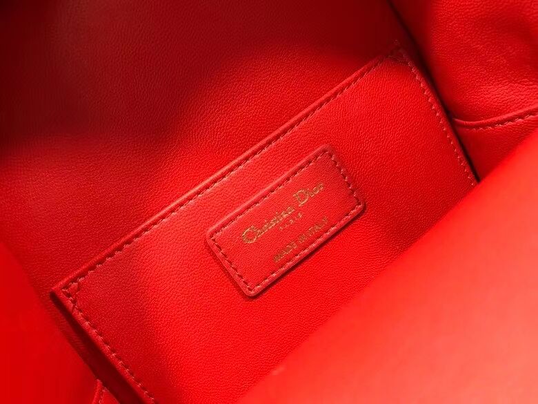 MINI DIOR BACKPACK Cannage Lambskin M9222 red