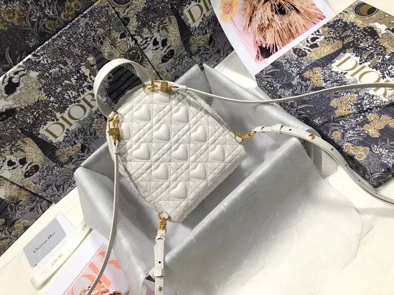 MINI DIOR BACKPACK Cannage Lambskin M9222 white