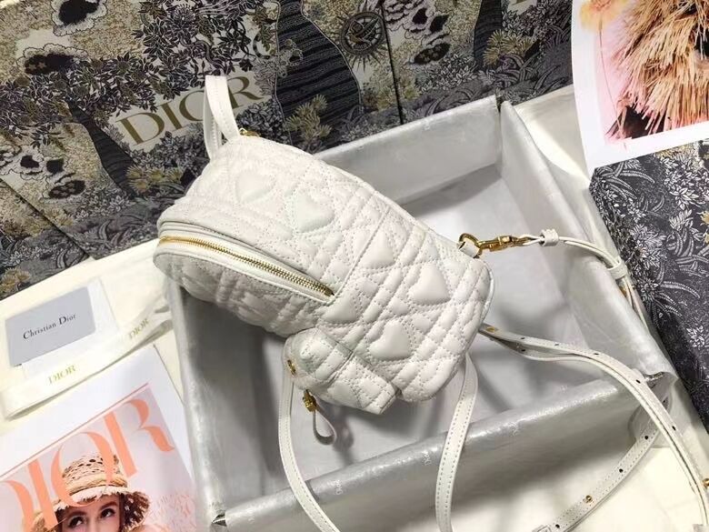 MINI DIOR BACKPACK Cannage Lambskin M9222 white