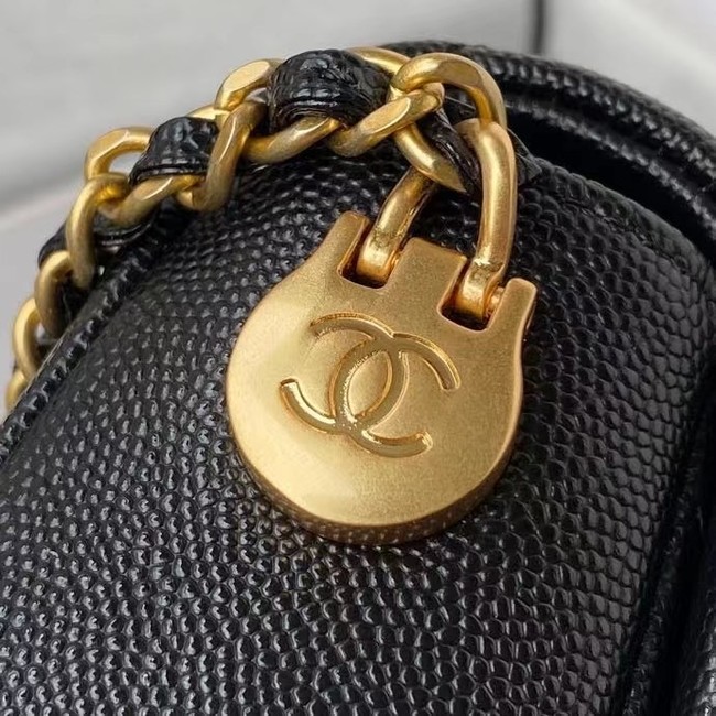 Chanel Flap Shoulder Bag Original leather AS2855 black