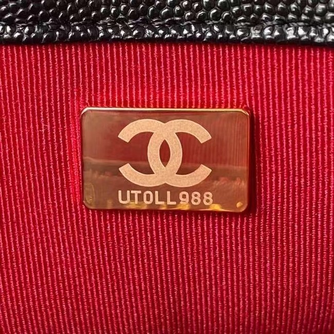 Chanel Flap Shoulder Bag Original leather AS2855 black