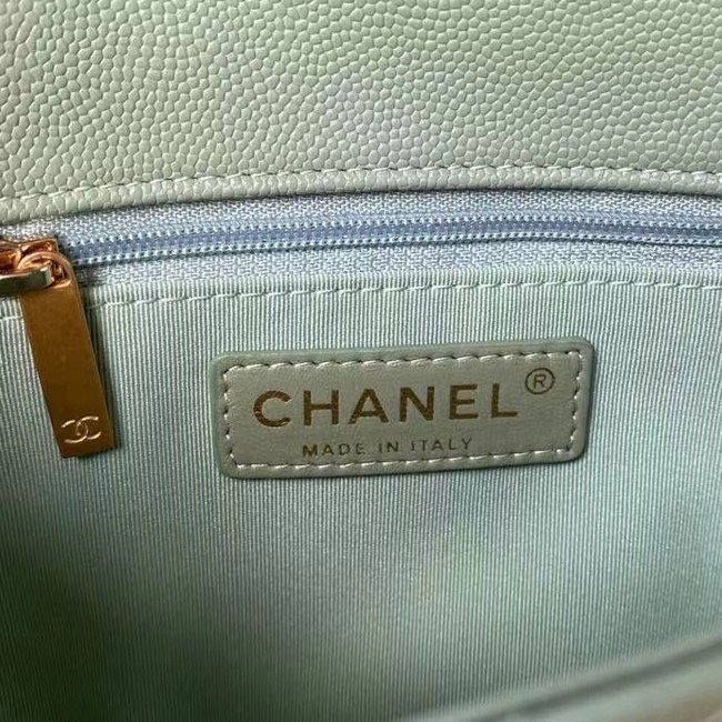 Chanel Flap Shoulder Bag Original leather AS2855 green