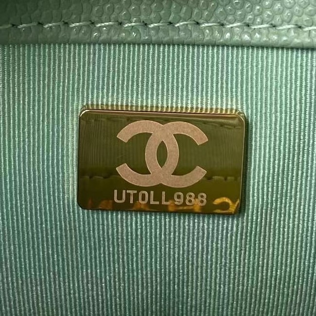 Chanel Flap Shoulder Bag Original leather AS2855 green