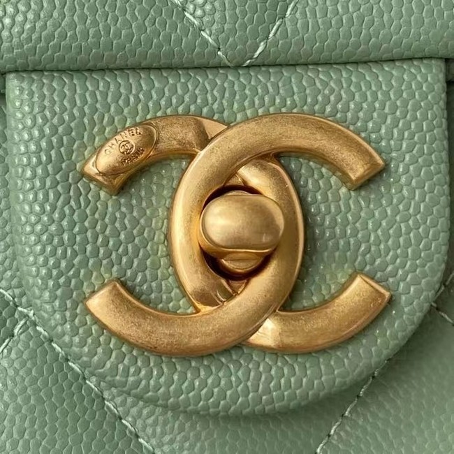 Chanel Flap Shoulder Bag Original leather AS2855 green