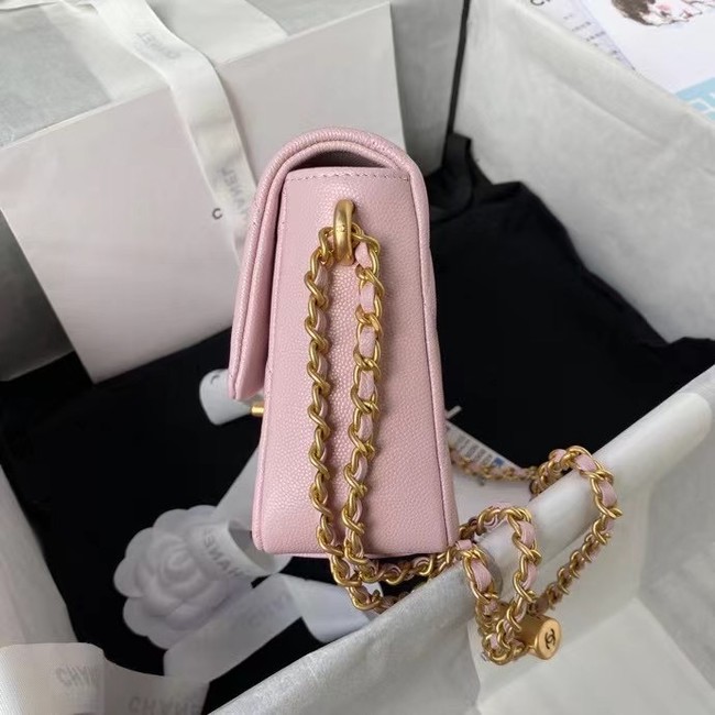 Chanel Flap Shoulder Bag Original leather AS2855 light pink