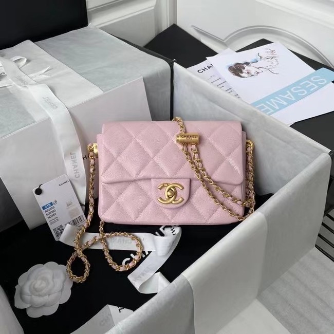 Chanel Flap Shoulder Bag Original leather AS2855 light pink