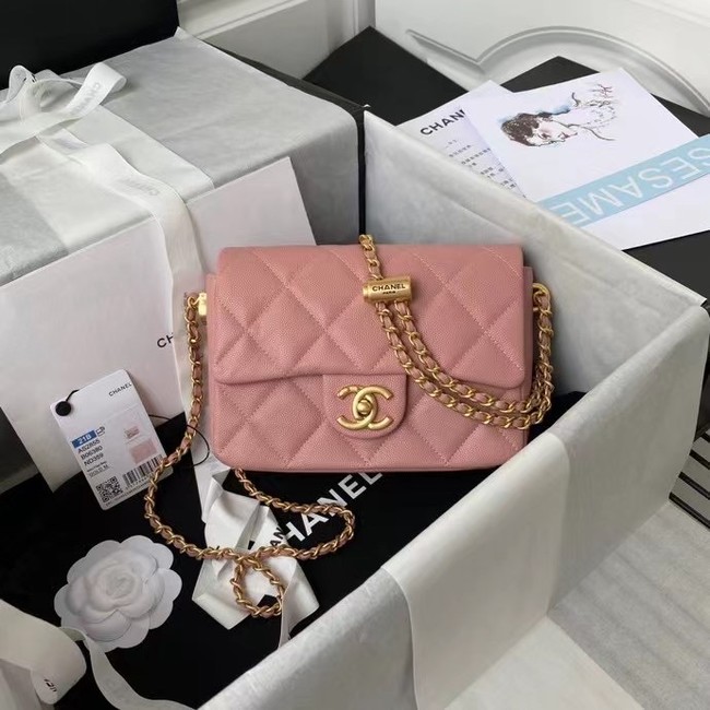 Chanel Flap Shoulder Bag Original leather AS2855 pink