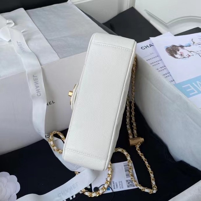 Chanel Flap Shoulder Bag Original leather AS2855 white