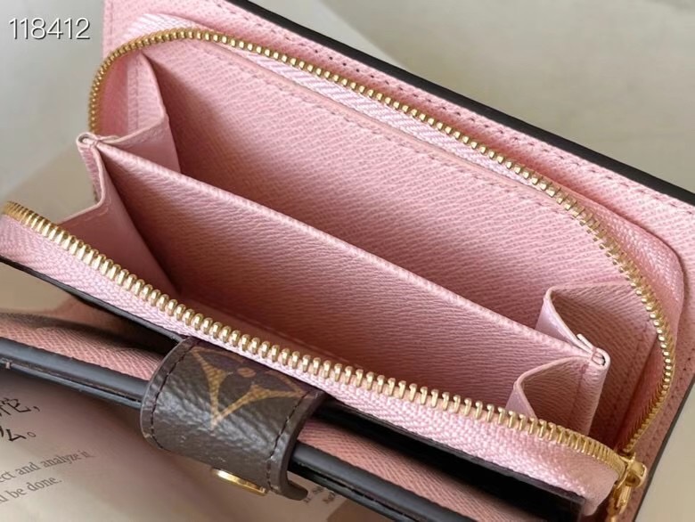 Louis Vuitton Monogram coated canvas JULIETTE WALLET N60381 pink