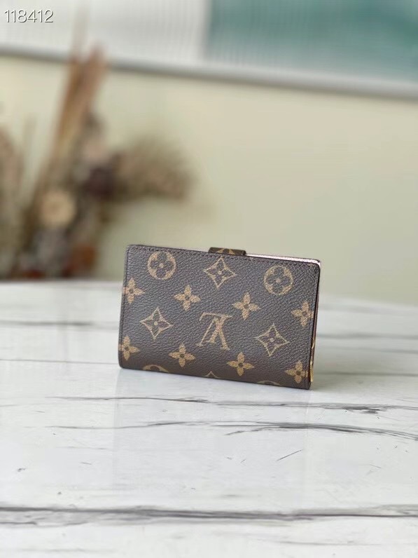 Louis Vuitton Monogram coated canvas JULIETTE WALLET N60381 pink