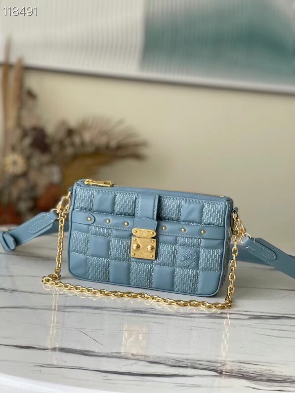 Louis Vuitton POCHETTE TROCA M59048 sky blue