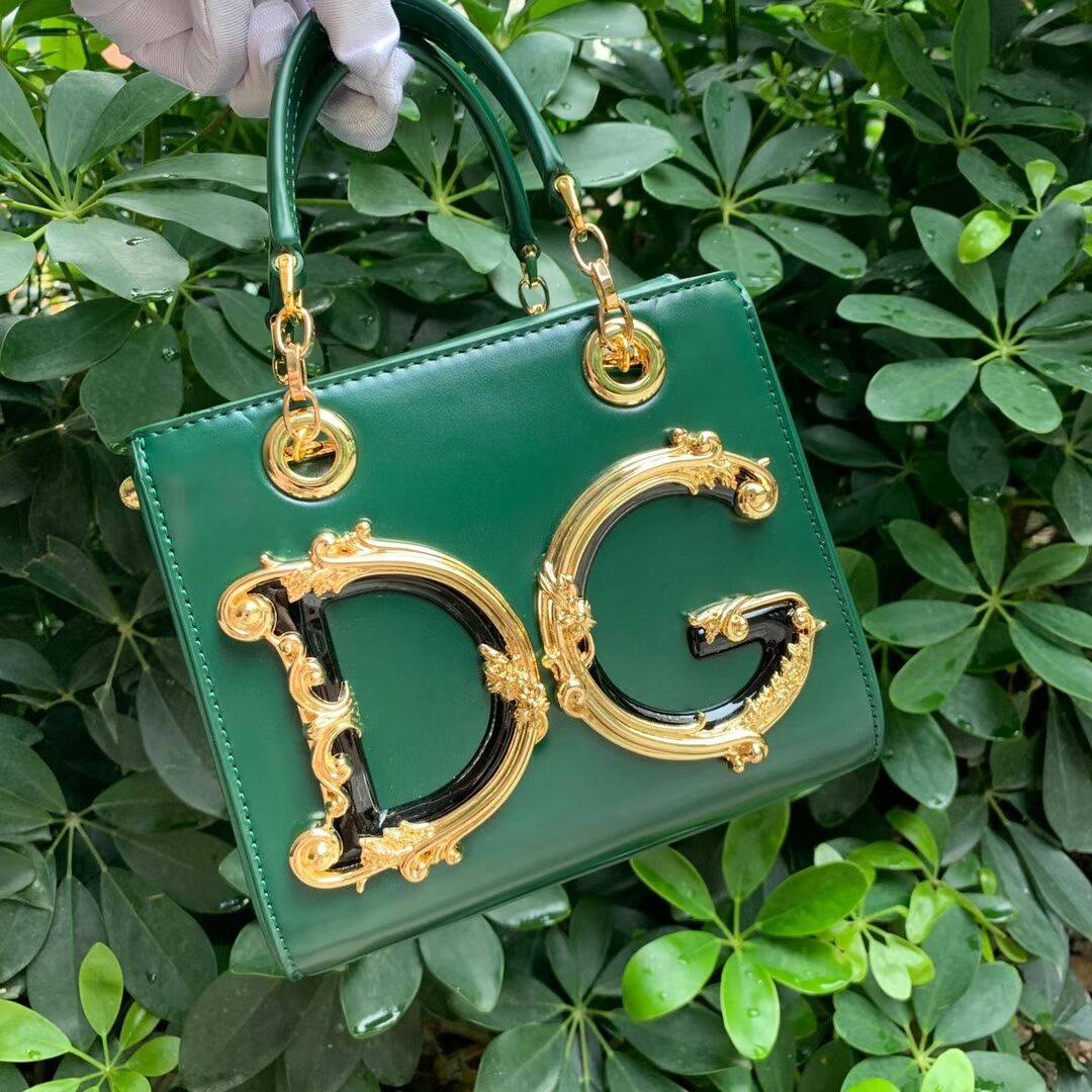 Dolce & Gabbana Origianl Leather Shoulder Bag 5158 green