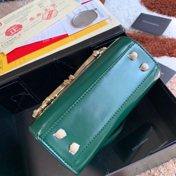 Dolce & Gabbana Origianl Leather Shoulder Bag 5158 green