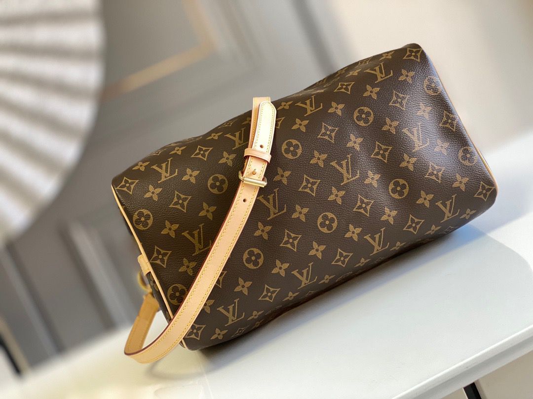 Louis Vuitton Speedy 35 Original Leather Shoulder Strap Bag M40392