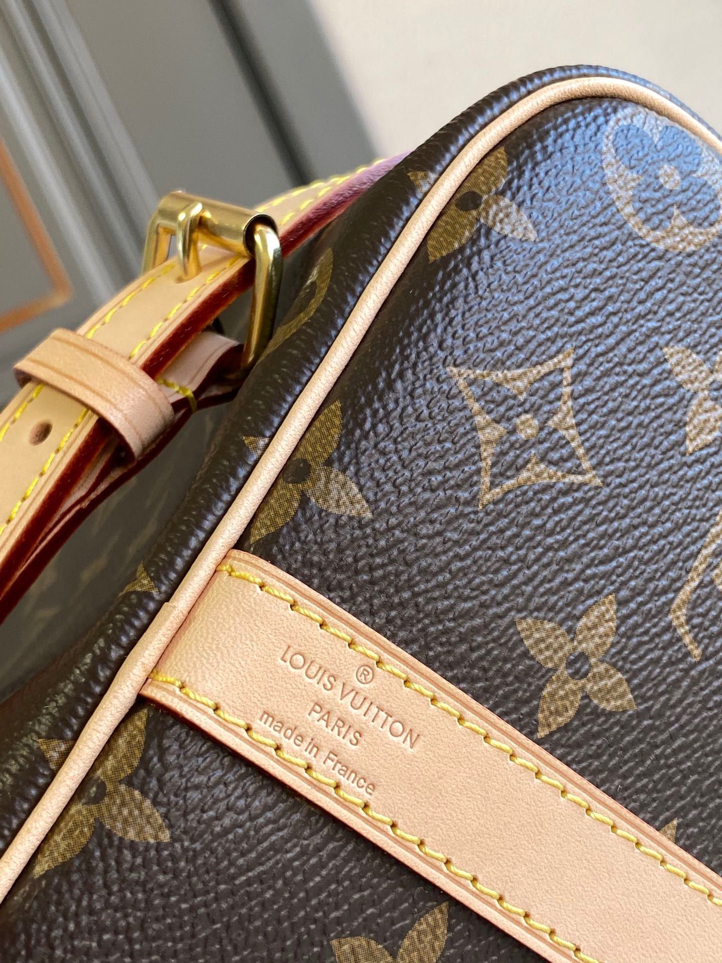 Louis Vuitton Speedy 35 Original Leather Shoulder Strap Bag M40392