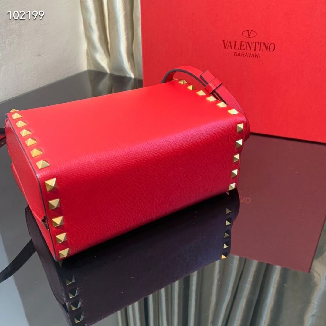 VALENTINO Origianl leather shoulder bag V4273 red