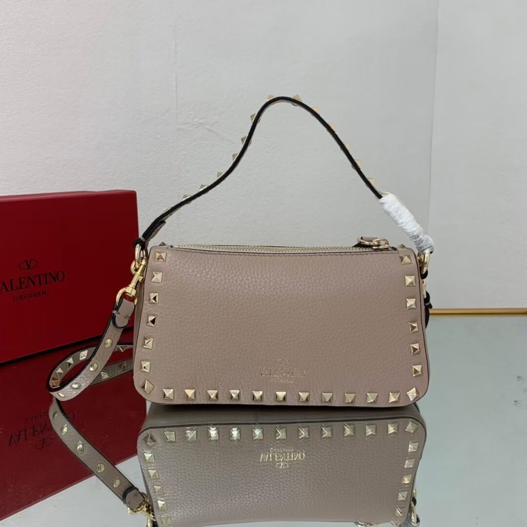 VALENTINO Origianl leather shoulder bag V4700 grey