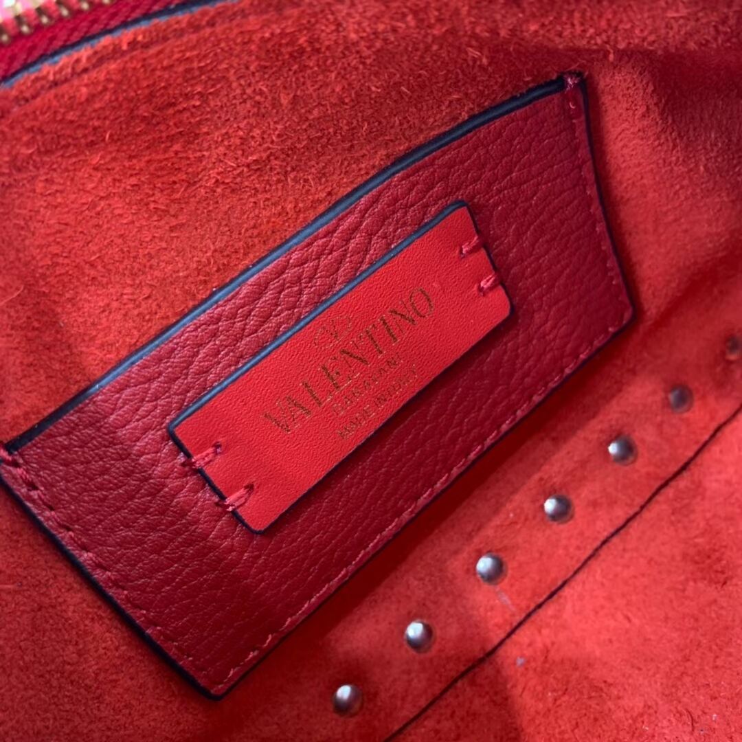 VALENTINO Origianl leather shoulder bag V4700 red