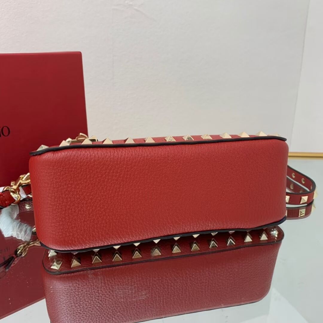 VALENTINO Origianl leather shoulder bag V4700 red
