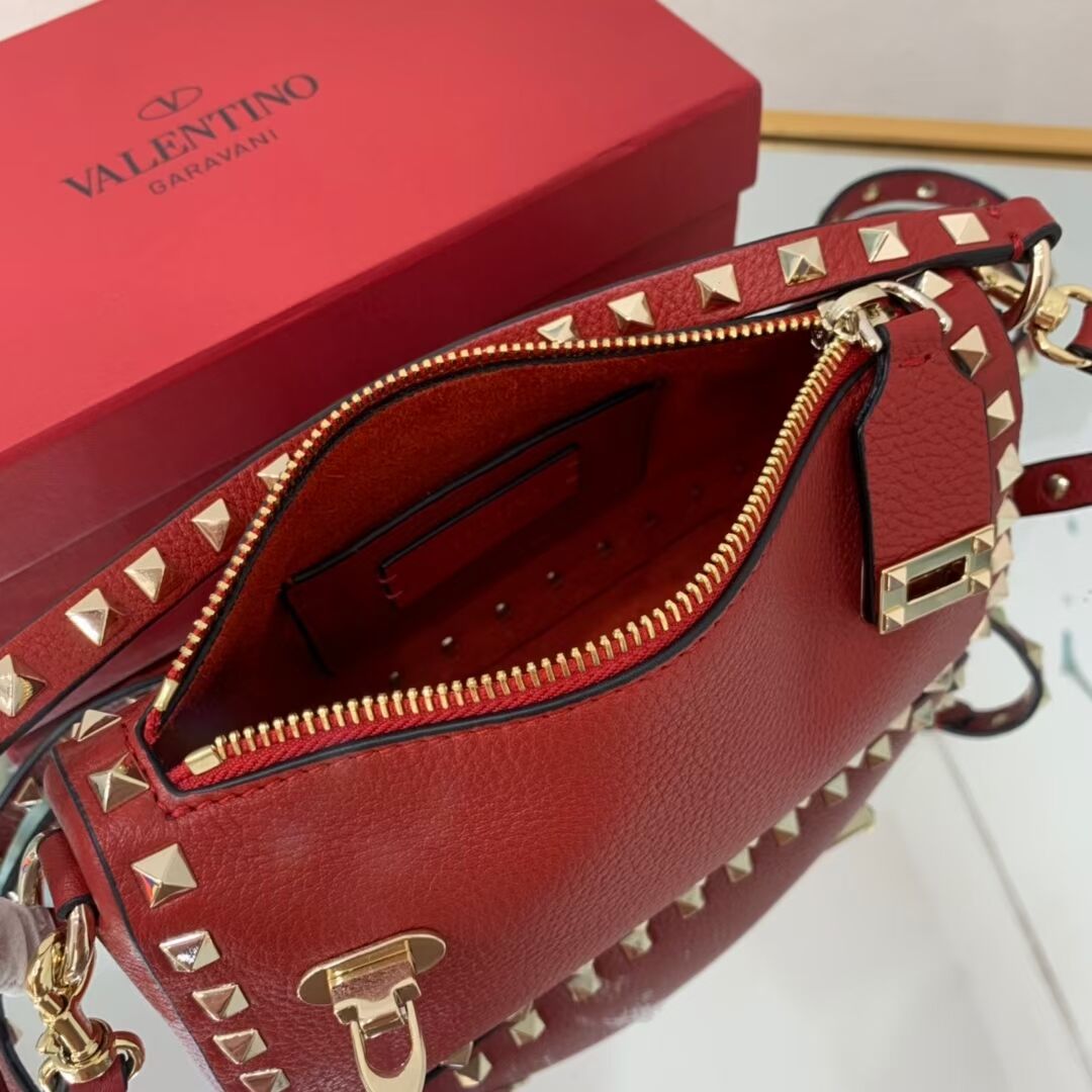 VALENTINO Origianl leather shoulder bag V4700 red