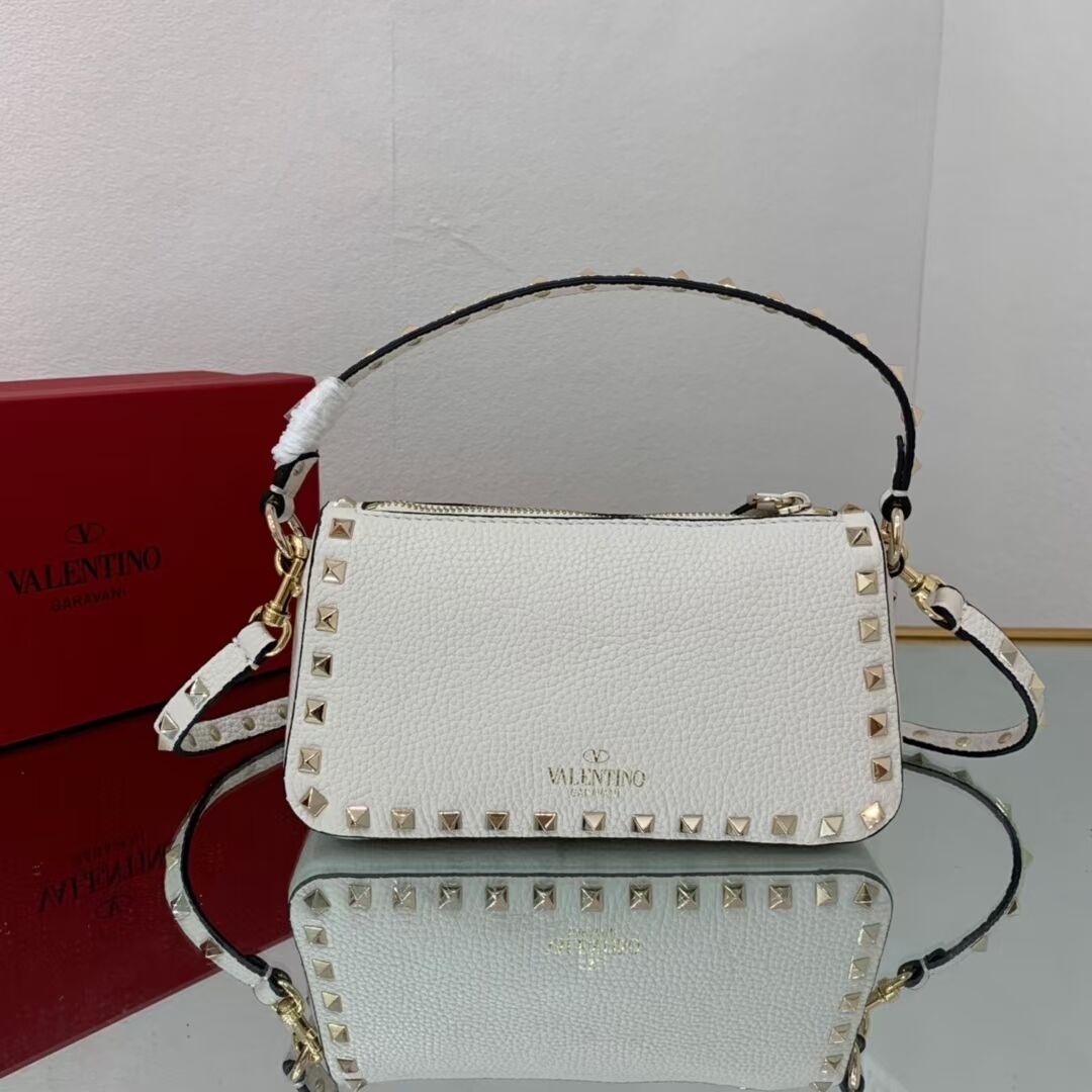 VALENTINO Origianl leather shoulder bag V4700 white