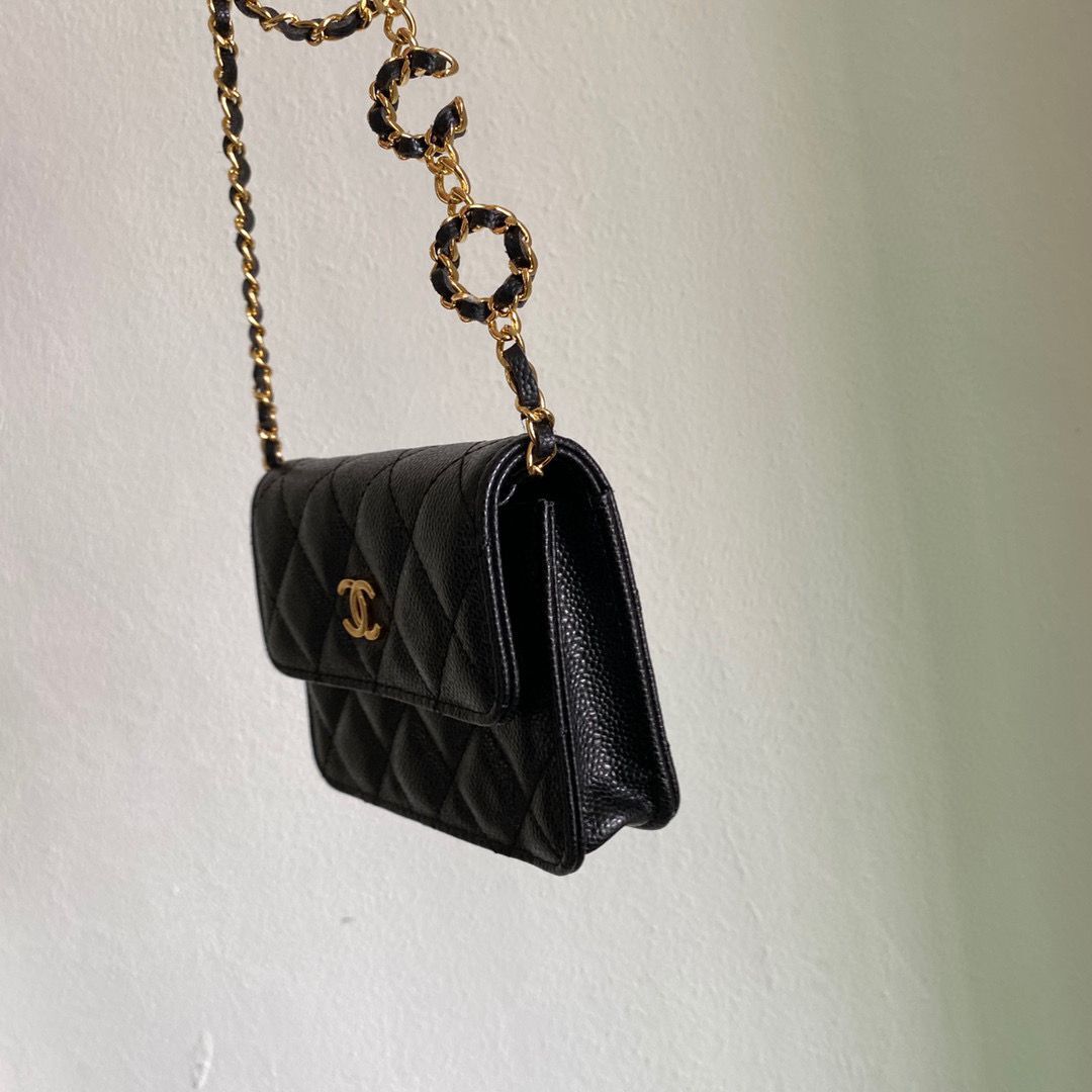 Chanel WOC Belt Bag Original Caviar Leather 2306 Black