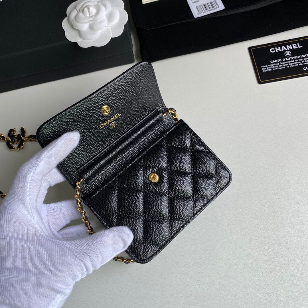 Chanel WOC Belt Bag Original Caviar Leather 2306 Black
