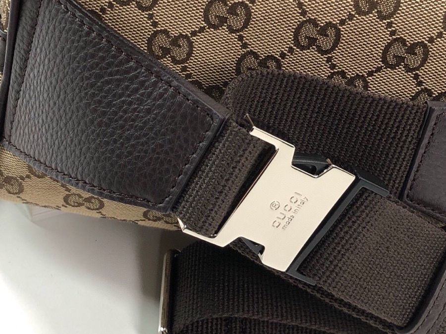 Gucci GG Original GG Leather belt bag 449174 Brown