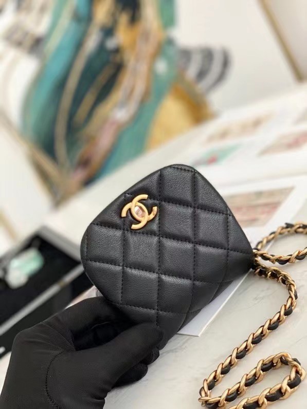 Chanel mini Flap Shoulder Bag Original leather AP2344 black